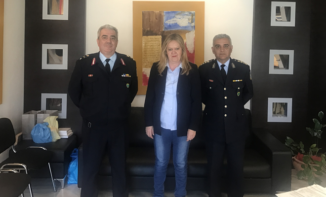Συνάντηση της Αντιπεριφερειάρχη Λακωνίας με το νέο Γενικό Περιφερειακό Αστυνομικό Διευθυντή Πελοποννήσου κ. Eυάγγελο Φωτόπουλο