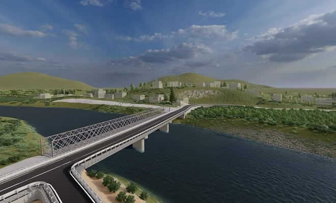 Θεμελίωση της Νέας Γέφυρας του Ευρώτα στη Σκάλα Λακωνίας