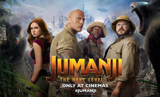 Θα προβάλλεται η κωμική περιπέτεια «Jumanji: Η Επόμενη Πίστα» - (Jumanji: The Next Level)