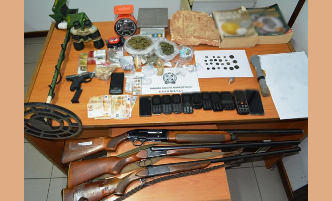 Εξαρθρώθηκε εγκληματική οργάνωση με διακίνηση ναρκωτικών ουσιών σε περιοχές της Πελοποννήσου
