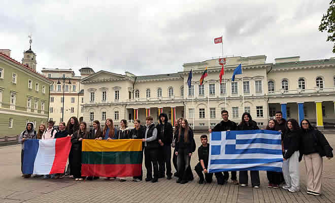 Συμμετοχή του 3ου Γενικού Λυκείου Σπάρτης σε πρόγραμμα Erasmus+ στη Λιθουανία