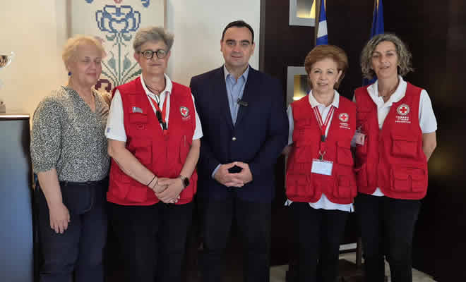 Συνάντηση εργασίας του Θεόδωρου Βερούτη, με το νέο Διοικητικό Συμβούλιο του Περιφερειακού Τμήματος Σπάρτης του Ελληνικού Ερυθρού Σταυρού