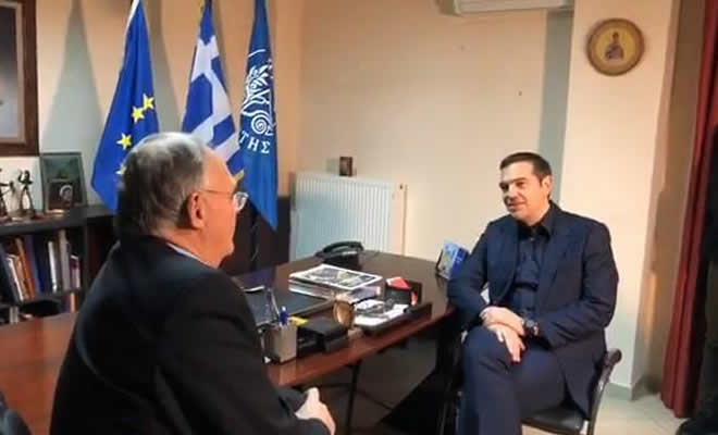 Ο Πρόεδρος του ΣΥΡΙΖΑ Αλέξης Τσίπρας επισκέφτηκε τον Δήμαρχο Σπάρτης Πέτρο Δούκα