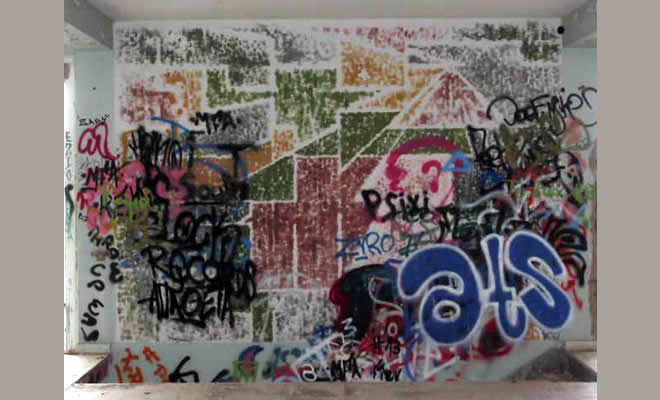 Εγκρίθηκε από το Δ.Σ. η διερεύνηση της δυνατότητας αφαίρεσης graffiti με σκοπό την αποκατάσταση Έργου Τέχνης του Νίκου Νικολάου