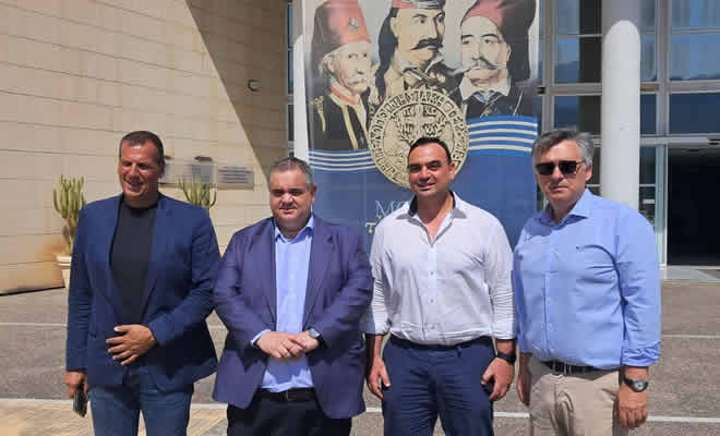 Επίσκεψη του Υφυπουργού Εσωτερικών κ. Βασίλη Σπανάκη  στον Αντιπεριφερειάρχη Λακωνίας Θεόδωρο Βερούτη
