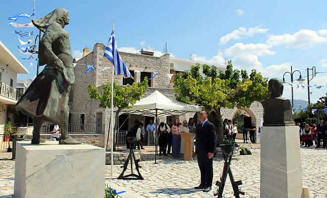 Ο Αντιπεριφερειάρχης Λακωνίας Θεόδωρος Βερούτης στις επετειακές εκδηλώσεις μνήμης της Μάχης του Διρού