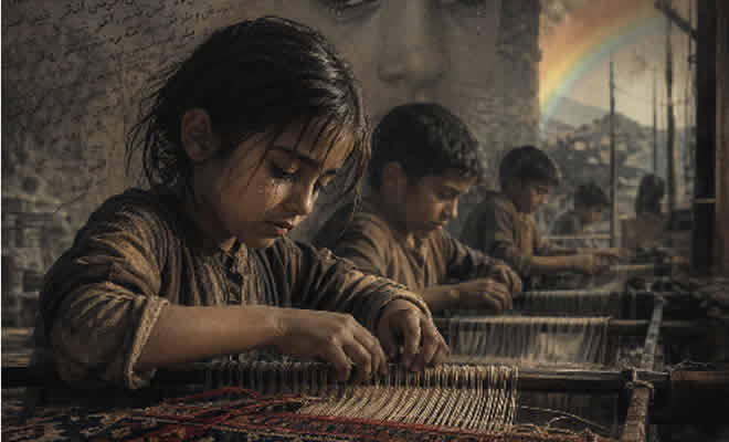 Τραγούδι: «Τα χαλιά που υφαίνουν παιδιά»| Μουσική: Ανδρέας Σκιαδάς | Στίχοι: Αναστασία Κόκκινου 