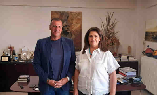 Εθιμοτυπική συνάντηση του Δημάρχου Σπάρτης με τη νέα Διοικήτρια του Γενικού Νοσοκομείου Λακωνίας