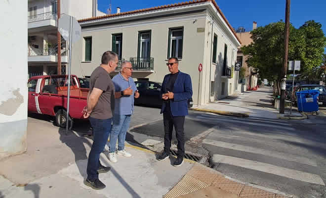 Επίσκεψη του Δημάρχου Σπάρτης και του Προέδρου της ΔΕΥΑΣ σε έργα υποδομών και θωράκισης της Σπάρτης από πλημμύρες